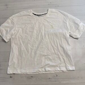 Ciele Athletics women's white short sleeve shirt I run in peace women's small